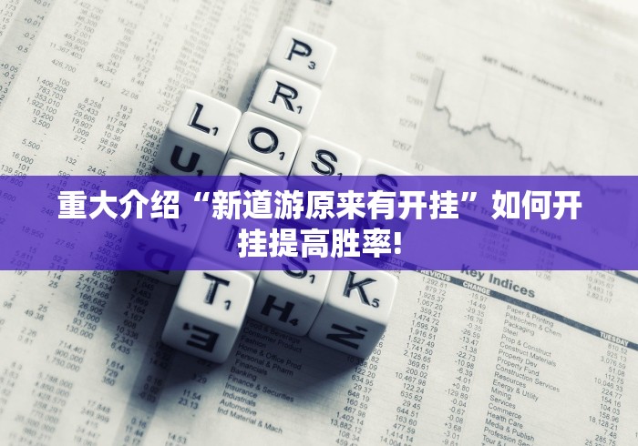 重大介绍“新道游原来有开挂”如何开挂提高胜率!