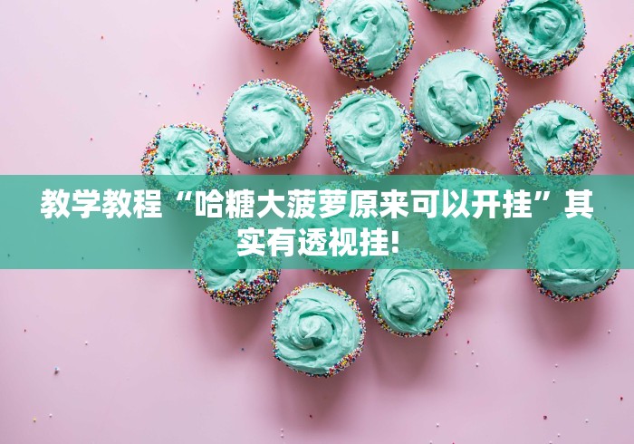 教学教程“哈糖大菠萝原来可以开挂”其实有透视挂!