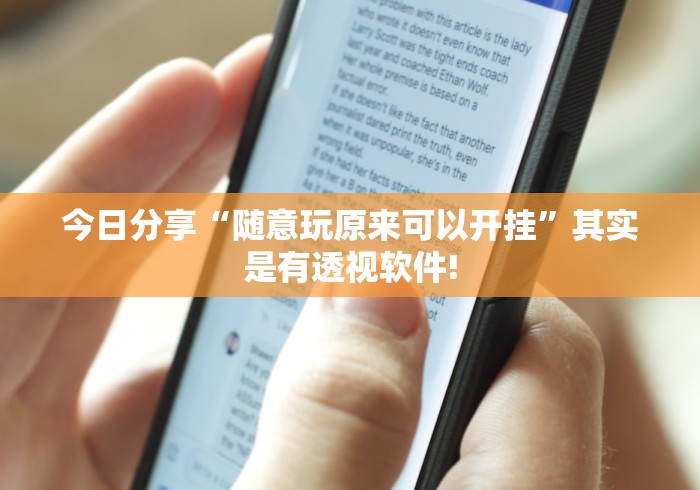 今日分享“随意玩原来可以开挂”其实是有透视软件!