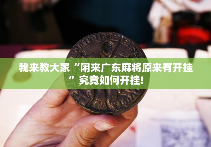 我来教大家“闲来广东麻将原来有开挂”究竟如何开挂!