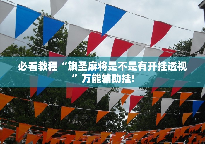 必看教程“旗圣麻将是不是有开挂透视”万能辅助挂!