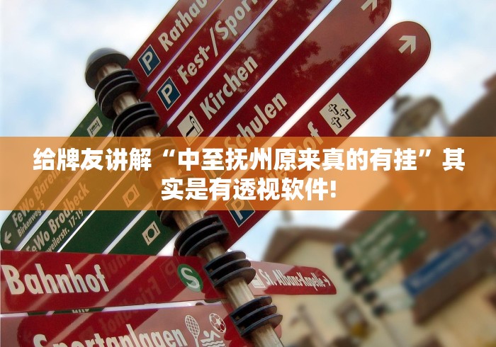 给牌友讲解“中至抚州原来真的有挂”其实是有透视软件!