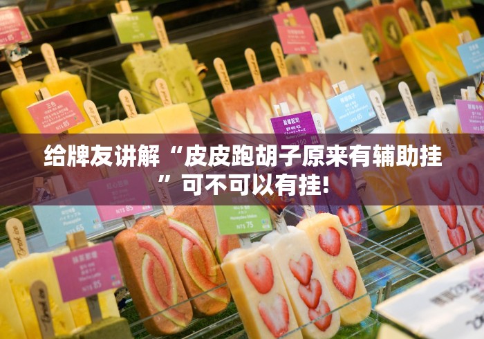 给牌友讲解“皮皮跑胡子原来有辅助挂”可不可以有挂! 给牌友讲解“皮皮跑胡子原来有辅助挂”可不可以有挂!