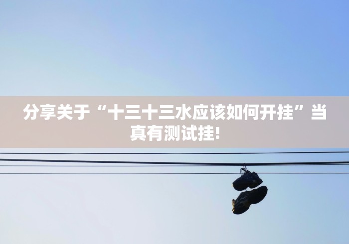 分享关于“十三十三水应该如何开挂”当真有测试挂!