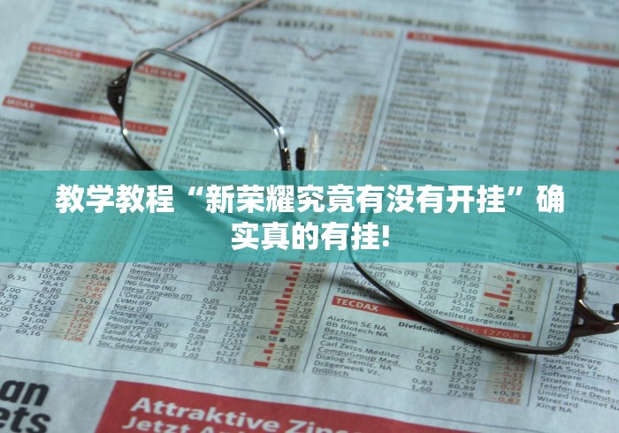 教学教程“新荣耀究竟有没有开挂”确实真的有挂! 教学教程“新荣耀究竟有没有开挂”确实真的有挂!