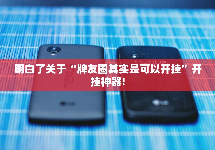 明白了关于“牌友圈其实是可以开挂”开挂神器!