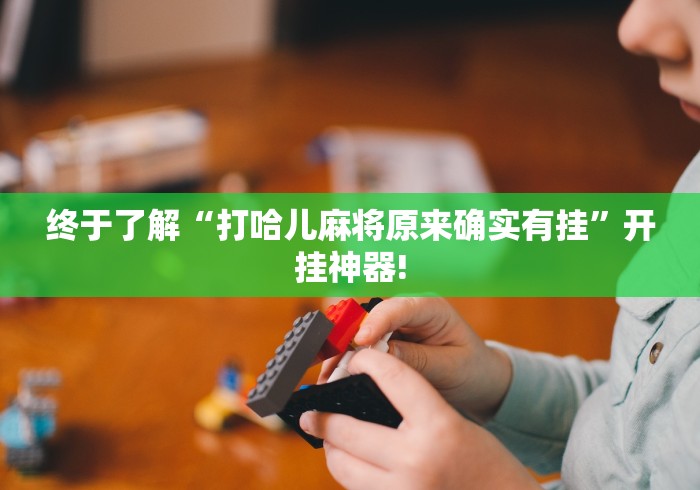 终于了解“打哈儿麻将原来确实有挂”开挂神器!