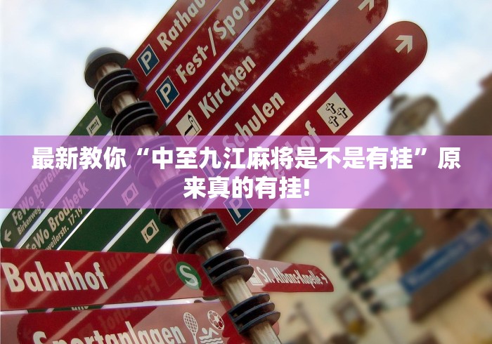 最新教你“中至九江麻将是不是有挂”原来真的有挂!