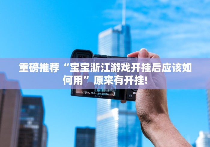 重磅推荐“宝宝浙江游戏开挂后应该如何用”原来有开挂!