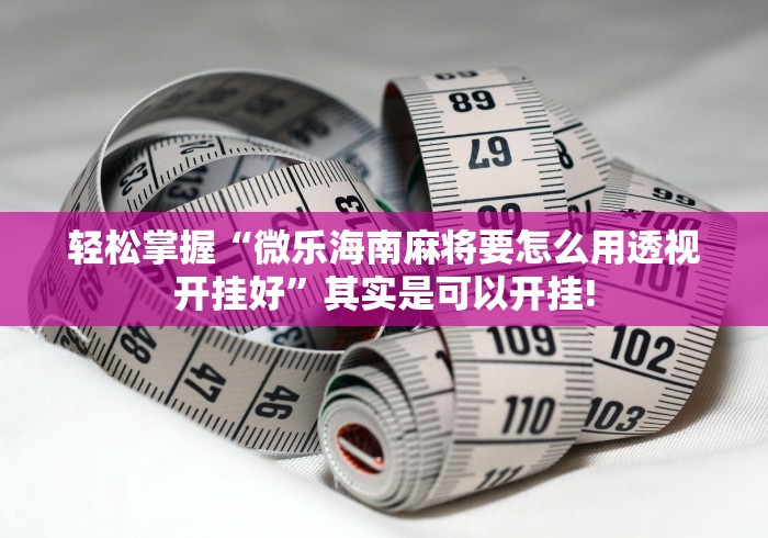 轻松掌握“微乐海南麻将要怎么用透视开挂好”其实是可以开挂! 轻松掌握“微乐海南麻将要怎么用透视开挂好”其实是可以开挂!